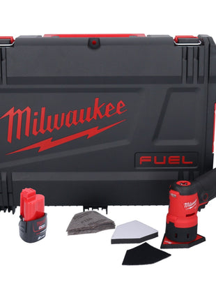 Meuleuse à pointes sur batterie Milwaukee M12 FDSS-201X 12 V 88,8 x 63,5 mm sans balais + 1x batterie 2,0 Ah + boîtier HD - sans chargeur