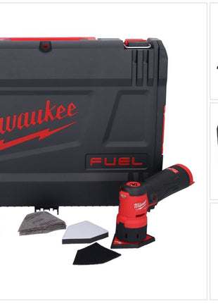 Milwaukee M12 FDSS-251X Akku Punktschleifer 12 V 88,8 x 63,5 mm Brushless + 1x Akku 2,5 Ah + HD-Box - ohne Ladegerät