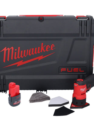 Amoladora puntual a batería Milwaukee M12 FDSS-251X 12 V 88,8 x 63,5 mm sin escobillas + 1x batería 2,5 Ah + caja HD - sin cargador