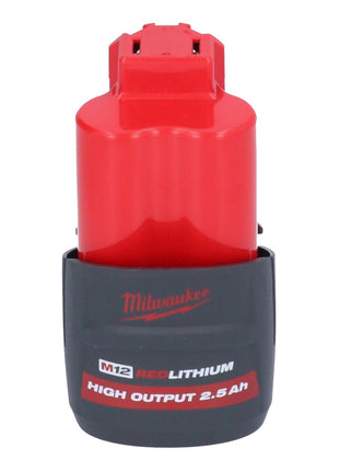 Meuleuse à pointes sur batterie Milwaukee M12 FDSS-251X 12 V 88,8 x 63,5 mm sans balais + 1x batterie 2,5 Ah + boîtier HD - sans chargeur