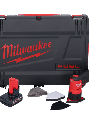 Meuleuse à pointes sur batterie Milwaukee M12 FDSS-401X 12 V 88,8 x 63,5 mm sans balais + 1x batterie 4,0 Ah + boîtier HD - sans chargeur