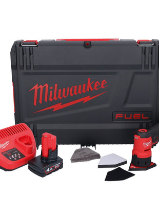 Amoladora puntual a batería Milwaukee M12 FDSS-401X 12 V 88,8 x 63,5 mm sin escobillas + 1x batería 4,0 Ah + cargador + caja HD