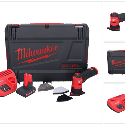 Amoladora puntual a batería Milwaukee M12 FDSS-501X 12 V 88,8 x 63,5 mm sin escobillas + 1x batería 5,0 Ah + cargador + caja HD