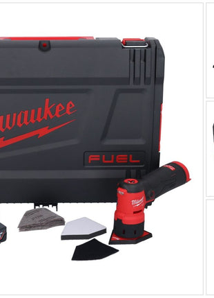 Milwaukee M12 FDSS-601X Akku Punktschleifer 12 V 88,8 x 63,5 mm Brushless + 1x Akku 6,0 Ah + HD-Box - ohne Ladegerät