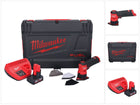 Amoladora puntual a batería Milwaukee M12 FDSS-601X 12 V 88,8 x 63,5 mm sin escobillas + 1x batería 6,0 Ah + cargador + caja HD