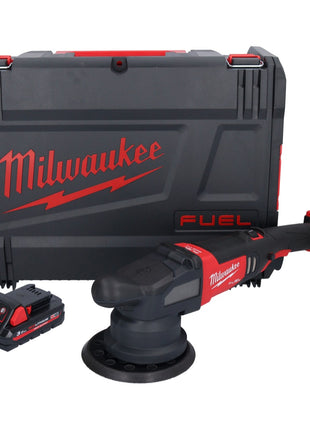 Polisseuse excentrique sur batterie Milwaukee M18 FROP21-301X 18 V 150 mm brushless + 1x batterie 3,0 Ah + boîtier HD - sans chargeur