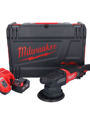 Milwaukee M18 FROP21-501X Akumulatorowa polerka mimośrodowa 18 V 150 mm bezszczotkowa + 1x akumulator 5,0 Ah + ładowarka + pudełko HD