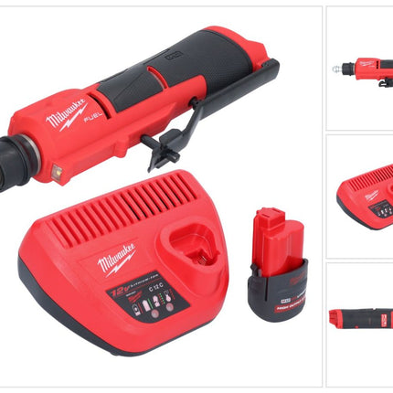Milwaukee M12 FTB-251 Ponceuse à pneu sans fil 12 V 7/16" Hex Brushless + 1x batterie 2,5 Ah + chargeur