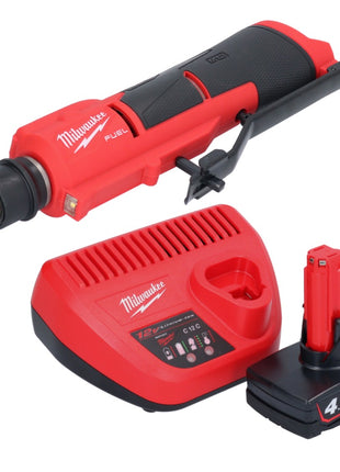 Milwaukee M12 FTB-401 Akku Reifenaufrauer 12 V 7/16" Hex Brushless + 1x Akku 4,0 Ah + Ladegerät