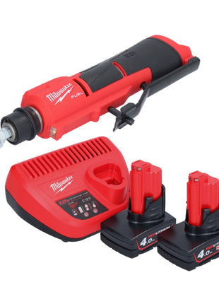 Milwaukee M12 FTB-402 Akku Reifenaufrauer 12 V 7/16" Hex Brushless + 2x Akku 4,0 Ah + Ladegerät