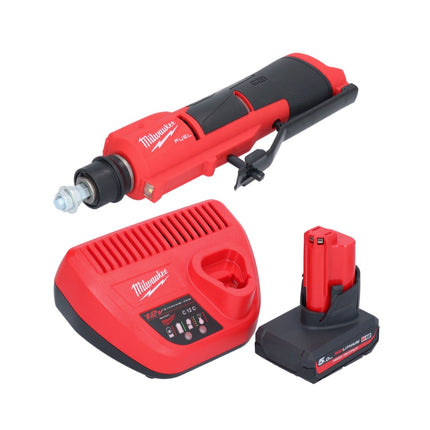 Milwaukee M12 FTB-501 Cordless Tyre Rougher 12 V 7/16" Hex Brushless + 1x battery 5.0 Ah + charger