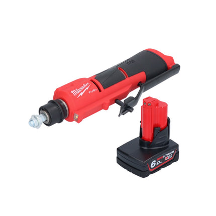 Milwaukee M12 FTB-601 Akku Reifenaufrauer 12 V 7/16" Hex Brushless + 1x Akku 6,0 Ah - ohne Ladegerät