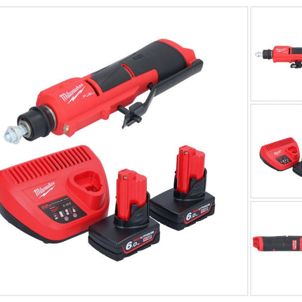 Milwaukee M12 FTB-602 Akku Reifenaufrauer 12 V 7/16" Hex Brushless + 2x Akku + Ladegerät