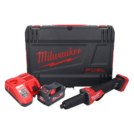 Milwaukee M18 FDGROVPDB-551X Akumulatorowa szlifierka prosta 18 V bezszczotkowa + 1x akumulator 5,5 Ah + ładowarka + pudełko HD