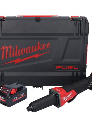 Meuleuse droite à batterie Milwaukee M18 FDGROVPDB-801X 18 V sans balais + 1x batterie 8,0 Ah + boîtier HD - sans chargeur