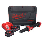 Meuleuse droite à batterie Milwaukee M18 FDGROVPDB-802X 18 V brushless + 2x batterie 8,0 Ah + chargeur + boîtier HD