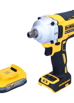 Clé à chocs sans fil DeWalt DCF 892 N 18 V 812 Nm 1/2" sans balais + 1x batterie Powerstack 1,7 Ah - sans chargeur