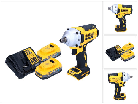 DeWalt DCF 892 E2 cordless impact wrench 18 V 812 Nm 1/2" brushless + 2x Powerstack battery 1.7 Ah + charger