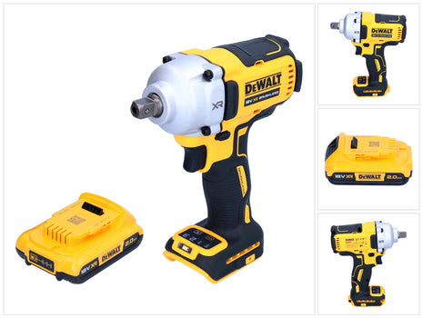 DeWalt DCF 892 N cordless impact wrench 18 V 812 Nm 1/2" brushless + 1x rechargeable battery 2.0 Ah - without charger