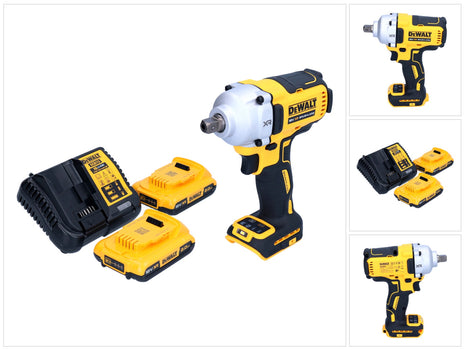 DeWalt DCF 892 D2 cordless impact wrench 18 V 812 Nm 1/2" brushless + 2x rechargeable battery 2.0 Ah + charger