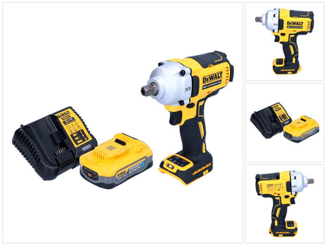 Avvitatore a impulsi a batteria DeWalt DCF 892 H1 18 V 812 Nm 1/2" senza spazzole + 1x batteria Powerstack 5,0 Ah + caricatore