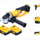 DeWalt DCG 412 N cordless angle grinder 18 V 125 mm + 2x rechargeable battery 5.0 Ah - without charger