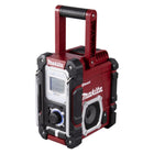 Makita DMR 108 AR Radio de chantier à batterie 7,2 - 18 V AM FM AUX Bluetooth rouge Solo - sans batterie, sans chargeur