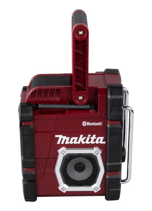 Makita DMR 108 AR Radio de chantier à batterie 7,2 - 18 V AM FM AUX Bluetooth rouge Solo - sans batterie, sans chargeur