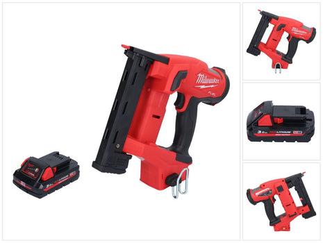 Milwaukee M18 FNCS18GS-301X Akku Tacker 18 V 9,5 - 38 mm Brushless + 1x Akku 3,0 Ah + HD Box - ohne Ladegerät