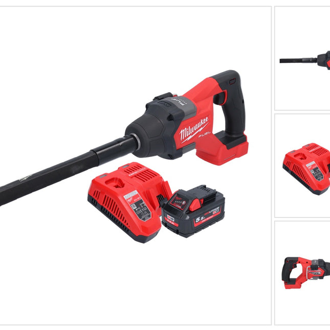 Milwaukee M18 FCVN12-551 Akku Betonverdichter 18 V 1,2 m Brushless ( 4933479597 ) + 1x Akku 5,5 Ah + Ladegerät