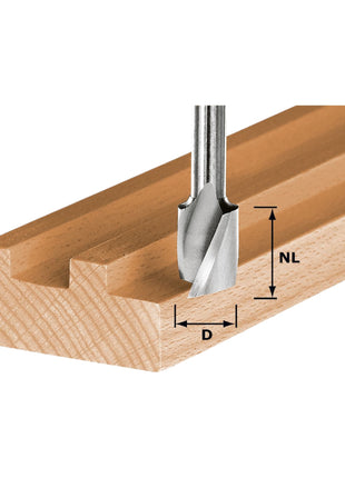 Festool HW Spi S8 D6/21 spiralny frez do rowków 6 x 21 x 50 x 8 mm ( 490978 ) do frezarek górnowrzecionowych