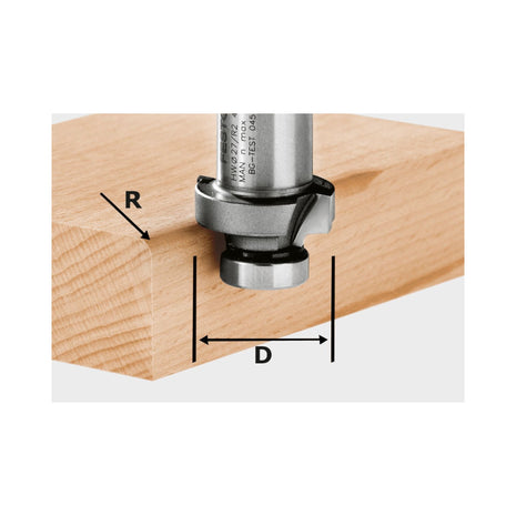 Festool HW R4-OFK 500 Fraise à arrondir 27,0 x 4,0 mm ( 490094 ) pour fraise de chant OFK 500