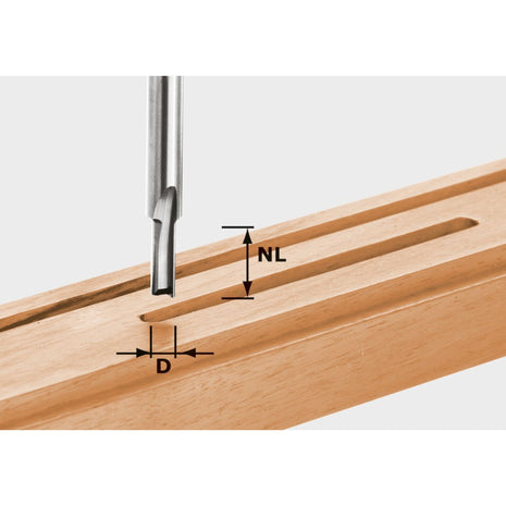 Festool HW S8 D8/20 Nutfrser 8 x 20 x 55 x 8 mm ( 490957 ) fr Dfonceuse OF 900, OF 1000, OF 1010, OF 1010 R, OF 1400, OF 2000, OF 2200