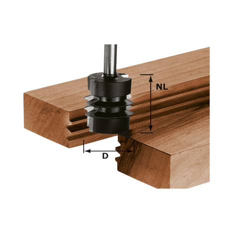 Festool HW S8 D34/NL32 frez do kleju 34 x 32 x 62 x 8 mm ( 491034 ) do frezarek górnowrzecionowych OF 900, OF 1000, OF 1010, OF 1010 R, OF 1400, OF 2000, OF 2200