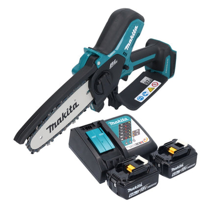 Makita DUC 150 RG201 Cordless chainsaw 18 V 15 cm brushless + 2x battery 6.0 Ah + charger