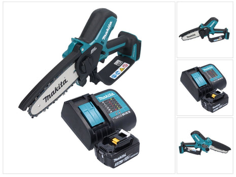 Makita DUC 150 SF01 Akku Kettensäge 18 V 15 cm Brushless + 1x Akku 3,0 Ah + Ladegerät