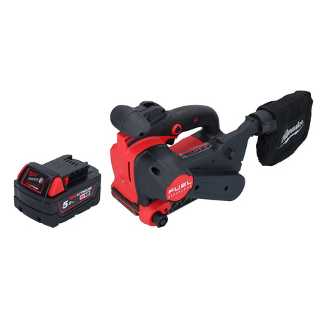 Ponceuse à bande sans fil Milwaukee M18 FBTS75-501 18 V 75 x 457 mm sans balais + 1x batterie 5,0 Ah - sans chargeur