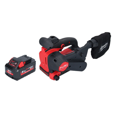 Lijadora de banda a batería Milwaukee M18 FBTS75-551 18 V 75 x 457 mm sin escobillas + 1x batería 5,5 Ah - sin cargador