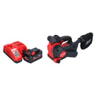 Milwaukee M18 FBTS75-801 Ponceuse à bande sans fil 18 V 75 x 457 mm Brushless + 1x batterie 8,0 Ah + chargeur