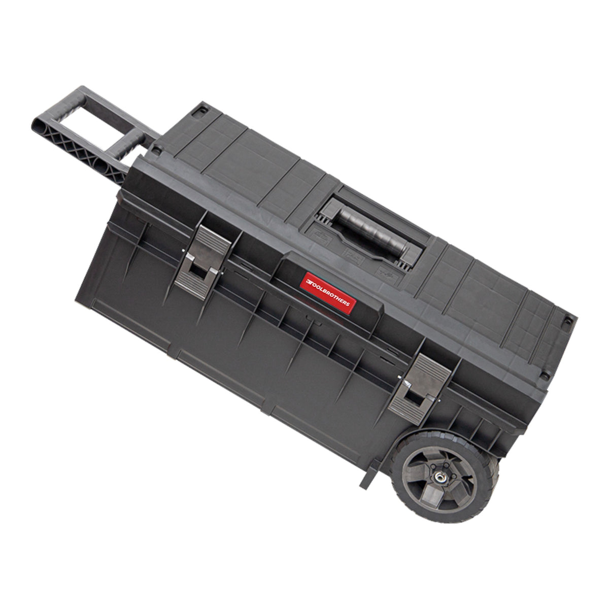 Toolbrothers RHINO XXL Trolley ECO Longer Basic 50 l IP66 Werkzeugkiste mit Laufrädern auf Metallachse und Doppelteleskopgriff