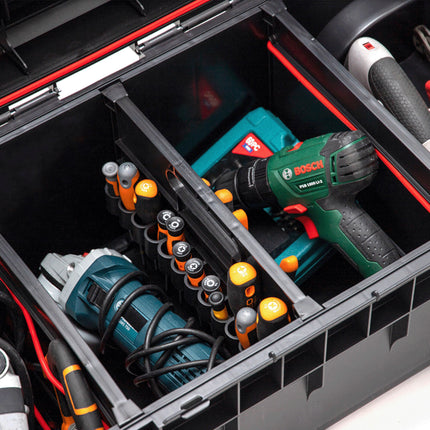 Toolbrothers RHINO XXL Trolley ECO Longer Basic 50 l IP66 caja de herramientas con ruedas sobre eje metálico y doble asa telescópica