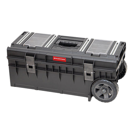 Toolbrothers RHINO XXL Carro ECO Longer Work+ 50 l Caja de herramientas IP66 con ruedas sobre eje metálico y doble asa telescópica