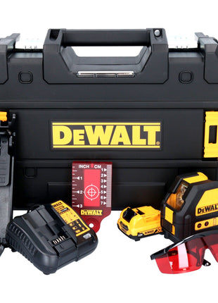 DeWalt DCE 088 D1R Akku Linienlaser 12 V rot + 1x Akku 2,0 Ah +  Ladegerät + TSTAK