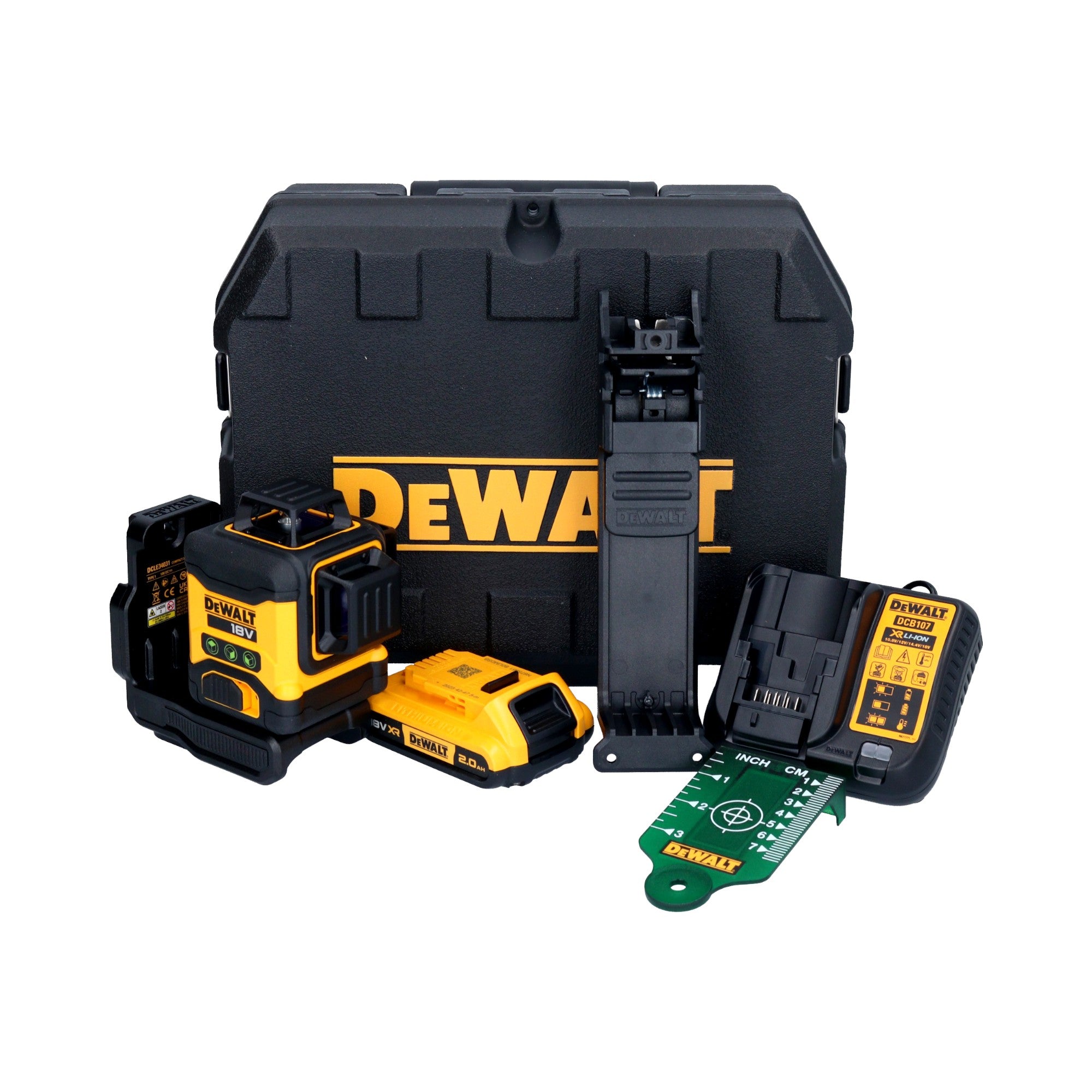 DeWalt DCLE 34031 D1 Akku Linienlaser 18 V 3x 360 gruen 1x Akku 2 0 Ah Ladegeraet Koffer 0 - toolbrothers
