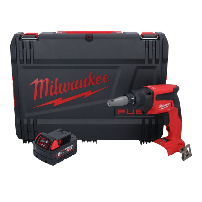 Milwaukee M18 FSG-501X atornillador en seco sin cable 18 V 13 Nm sin escobillas + 1x batería recargable 5,0 Ah + caja HD - sin cargador