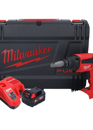 Milwaukee M18 FSG-501X Akku Trockenbauschrauber 18 V 13 Nm Brushless + 1x Akku 5,0 Ah + Ladegerät + HD Box