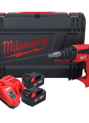 Milwaukee M18 FSG-502X Akku Trockenbauschrauber 18 V 13 Nm Brushless + 2x Akku 5,0 Ah + Ladegerät + HD Box