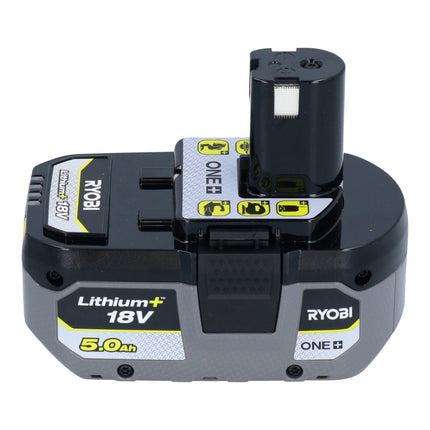 RYOBI RB18LL50F12B 2x akumulator 18 V 5,0 Ah / 5000 mAh Li-Ion ( 5133004831 ) ze wskaźnikiem poziomu naładowania