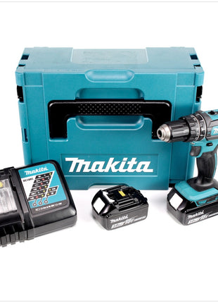 Makita DHP 482 RFJ Akku Schlagbohrschrauber 18V 62Nm + 2x Akkus 3,0Ah + Ladegerät im Makpac - Toolbrothers