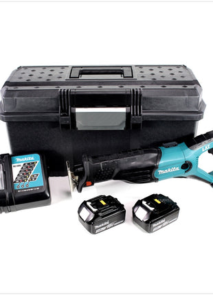 Makita DJR 181 RFK Akku Reciprosäge 18 V Säbelsäge im Stanley Koffer + 2x 3,0 Ah Akku + Ladegerät - Toolbrothers